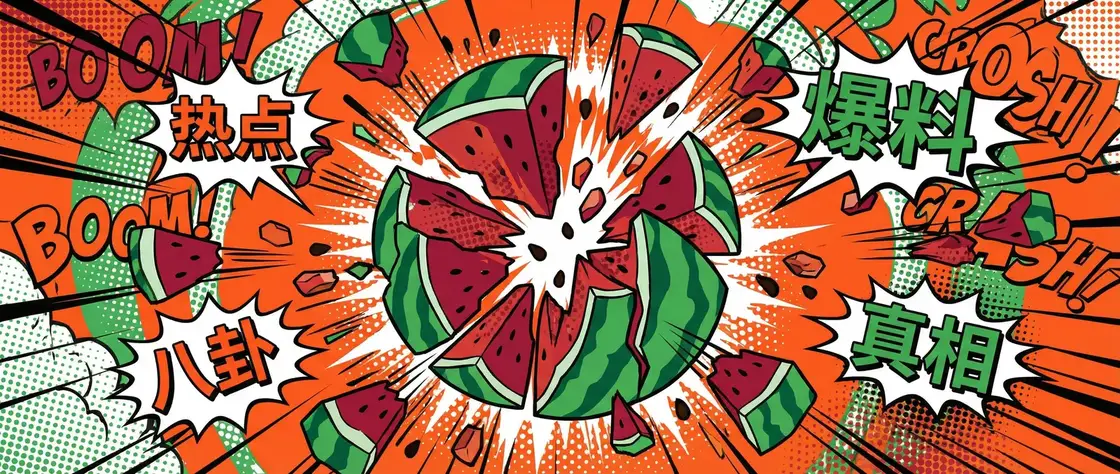 吃瓜网 今日头瓜爆炸漫画横幅